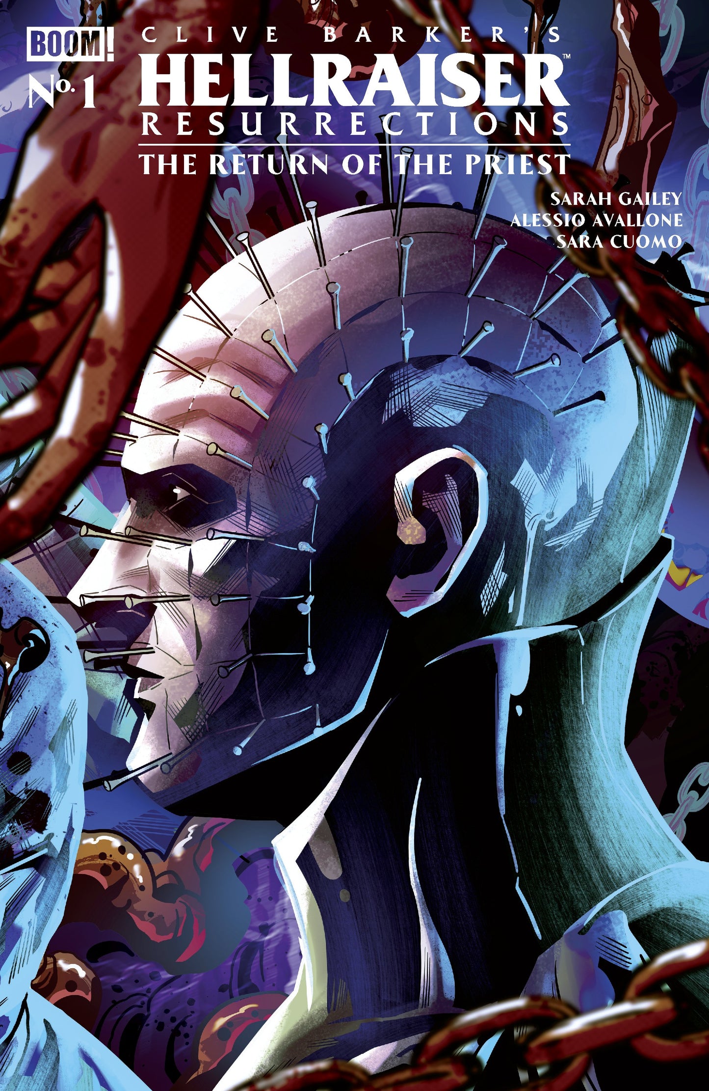 HELLRAISER: RESURRECTIONS - THE RETURN OF THE PRIEST #1 B VAR (DRESSED, SABBATINI) | BOOM ENTERTAINMENT | Comicbookeroo