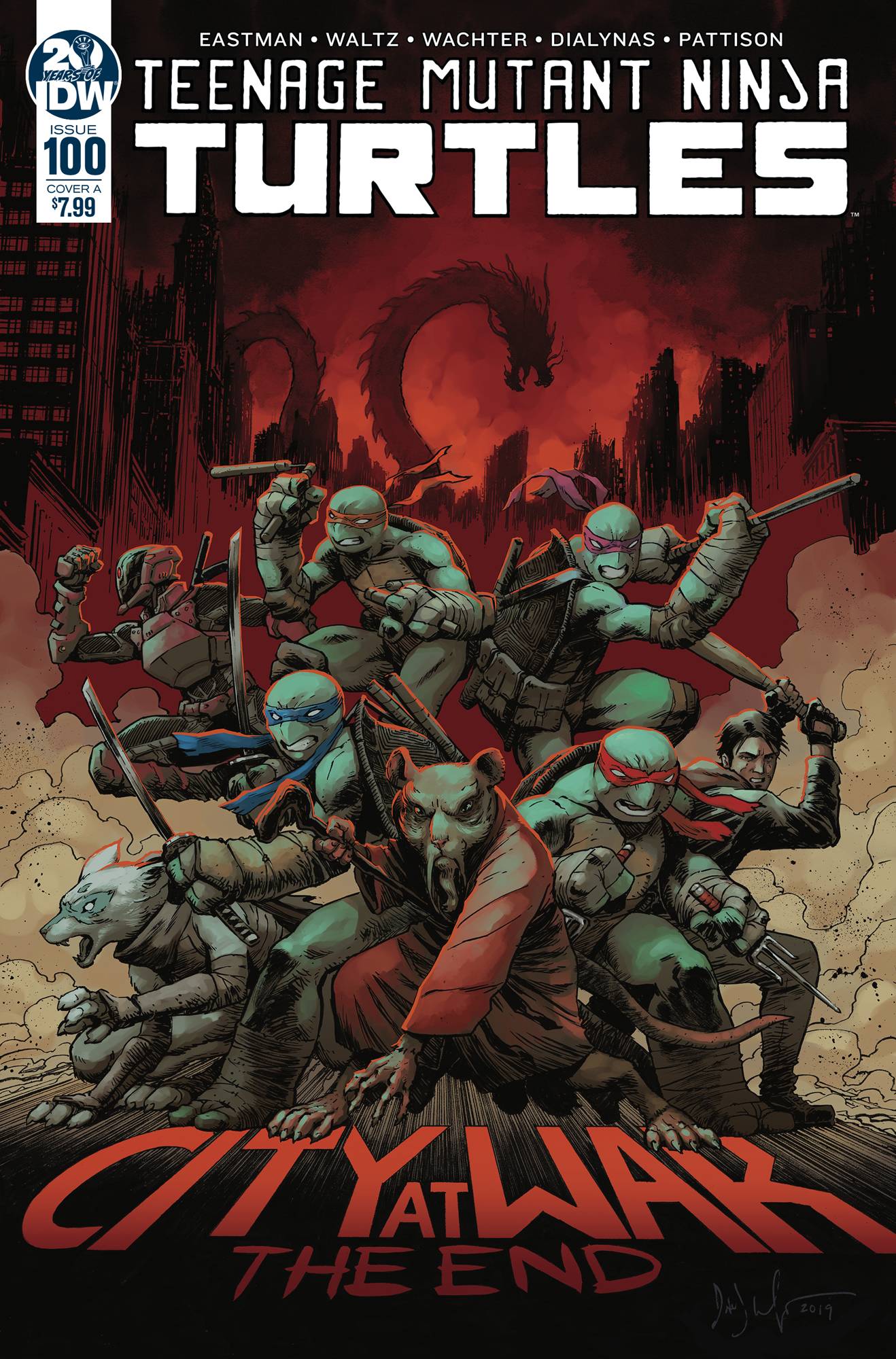 TMNT ONGOING #100 CVR A WACHTER - Comicbookeroo