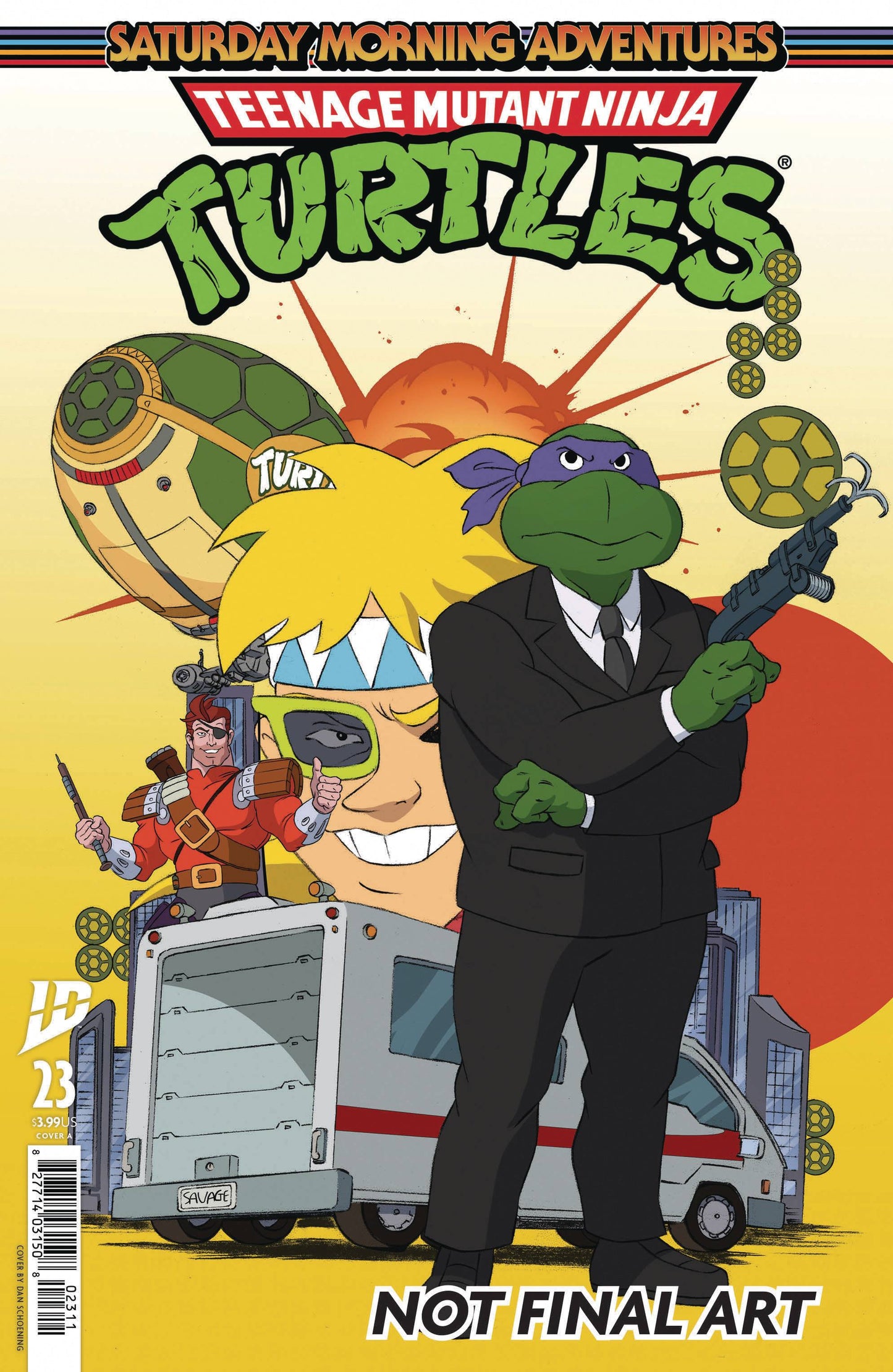 TMNT SATURDAY MORNING ADV #23 CVR A SCHOENING (Backorder, Allow 4-5 Weeks)