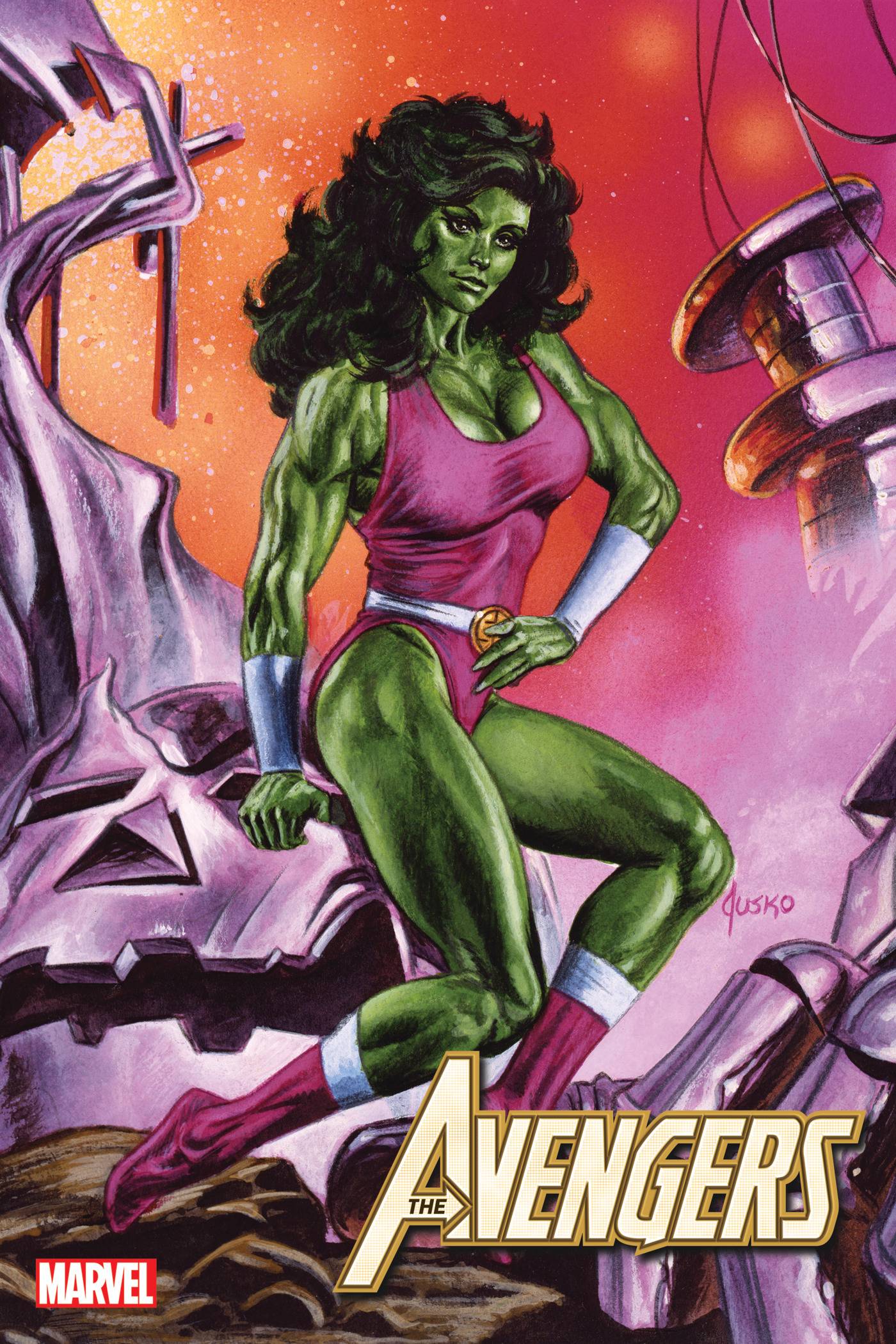 AVENGERS (2018) #49 JUSKO MARVEL MASTERPIECES VAR - Comicbookeroo