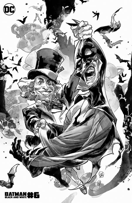 BATMAN BLACK & WHITE #6 (OF 6) CVR C YASMINE PUTRI MAD HATTER VAR - Comicbookeroo