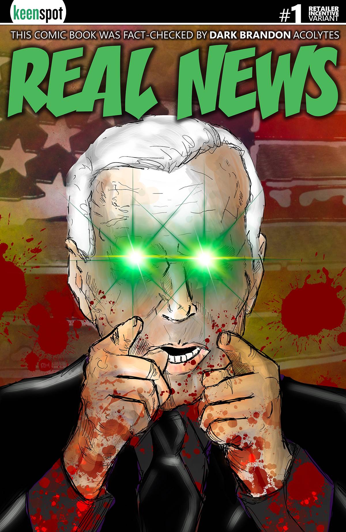 BIDENS TITANS VS DRACULA CVR E 1:5 REAL NEWS INCV - Comicbookeroo