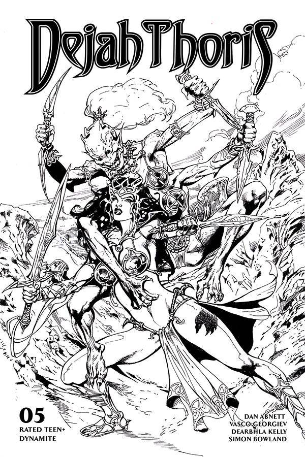 DEJAH THORIS (2019) #5 1:7 CASTRO B&W FOC INCV - Comicbookeroo