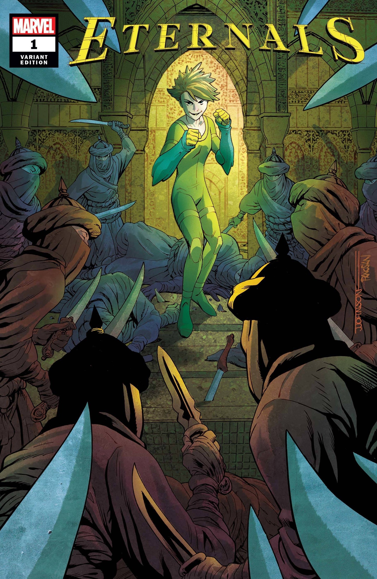 ETERNALS #1 JEFF JOHNSON VAR - Comicbookeroo