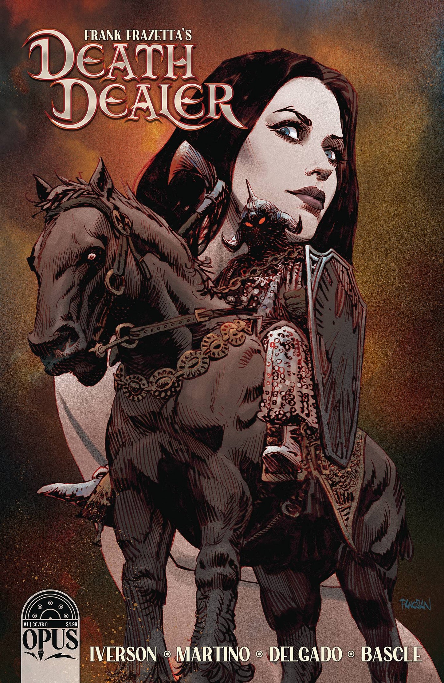 FRANK FRAZETTA DEATH DEALER #1 CVR D 1:10 INCV PANOSIAN - Comicbookeroo
