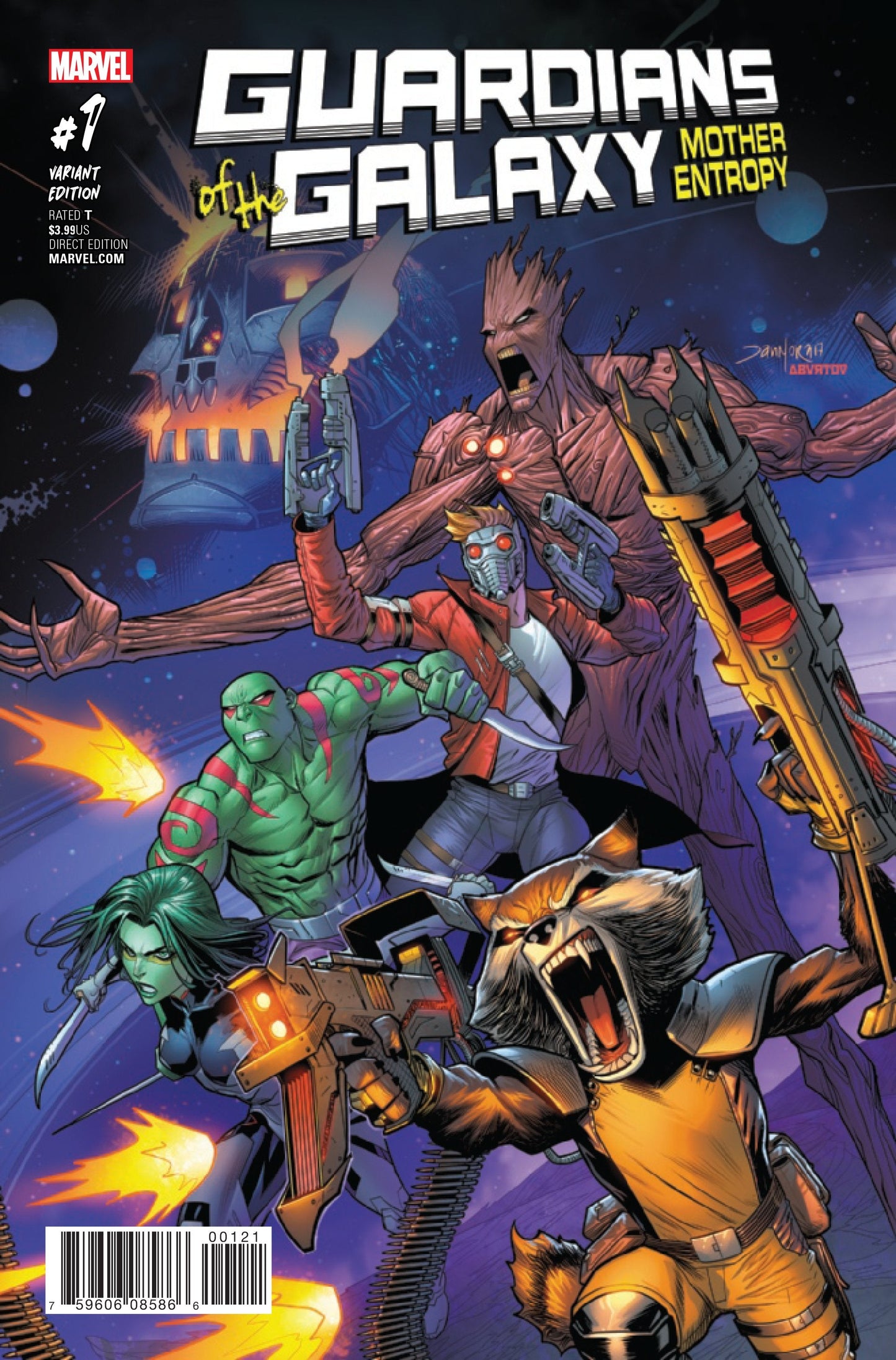 GUARDIANS OF GALAXY MOTHER ENTROPY #1 (OF 5) 1:25 MORA INCV - Comicbookeroo