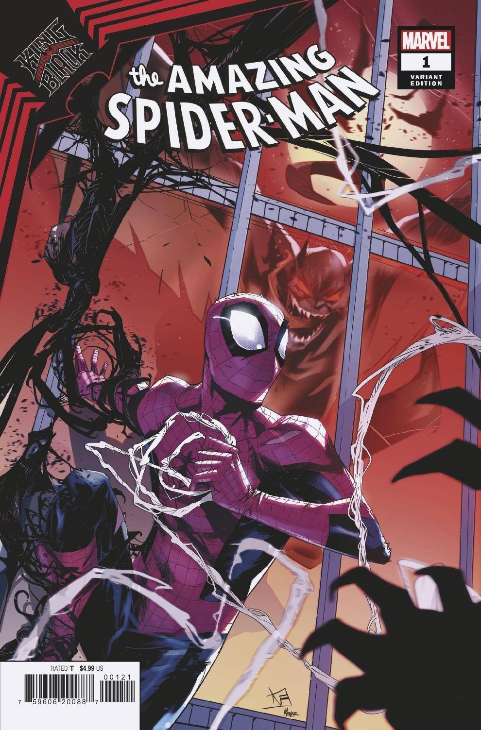 KING IN BLACK SPIDER-MAN #1 VINCENTINI VAR - Comicbookeroo