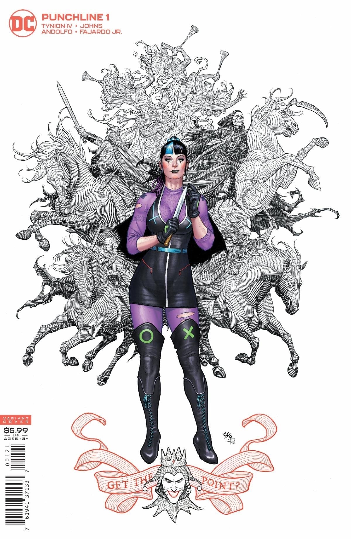 PUNCHLINE SPECIAL #1 (ONE SHOT) CVR B FRANK CHO CARD STOCK VAR - Comicbookeroo