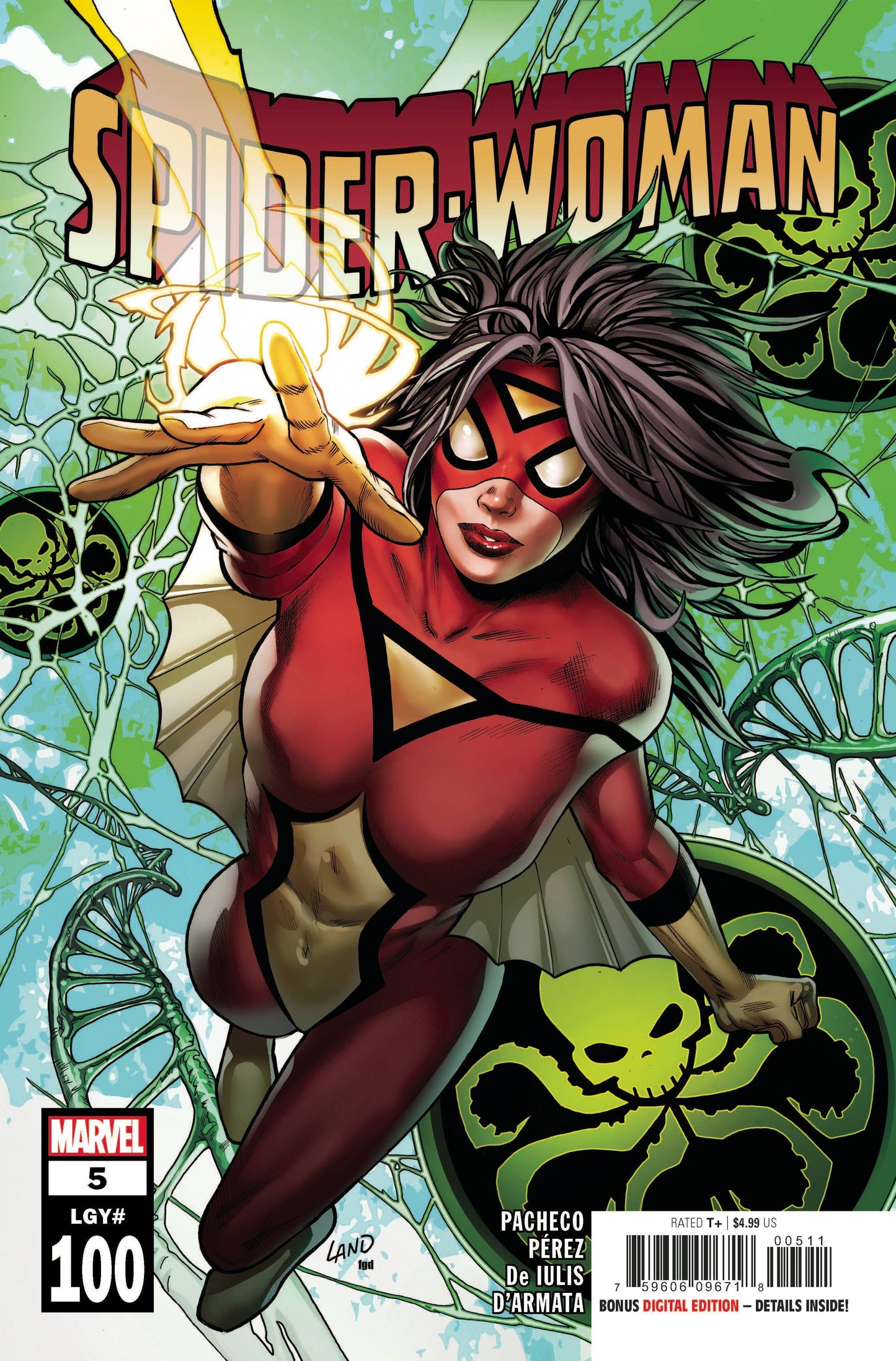 SPIDER-WOMAN (2020) #5/#100 GREG LAND CVR - Comicbookeroo