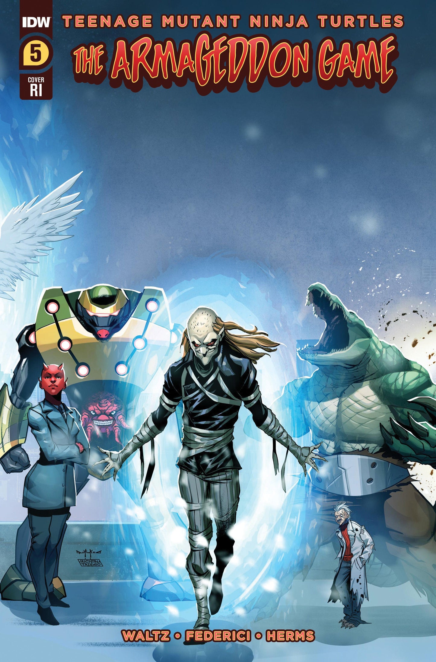 TMNT ARMAGEDDON GAME #5 CVR D 1:10 INCV QUALANO - Comicbookeroo
