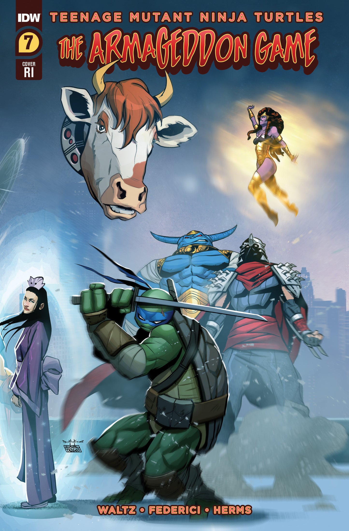 TMNT ARMAGEDDON GAME #7 CVR D 1:10 INCV QUALANO - Comicbookeroo