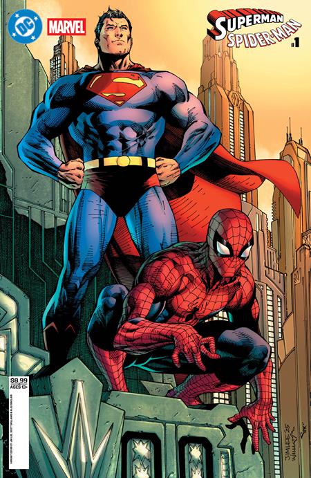 DC MARVEL SUPERMAN SPIDER-MAN #1 (ONE SHOT) CVR B JIM LEE CARD STOCK VAR (25 Mar Release)
