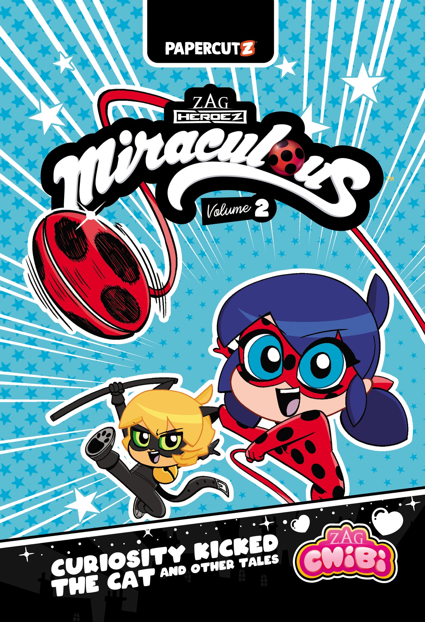 MIRACULOUS LADYBUG CHIBI TP VOL 02 CURIOSITY KICKED THE CAT & OTHER STORIES (Backorder, Allow 4-5 Weeks) | PAPERCUTZ | Comicbookeroo