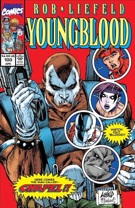 YOUNGBLOOD #100 CVR G ROB LIEFELD & TODD MCFARLANE RETRO VAR (10 Jun Release)