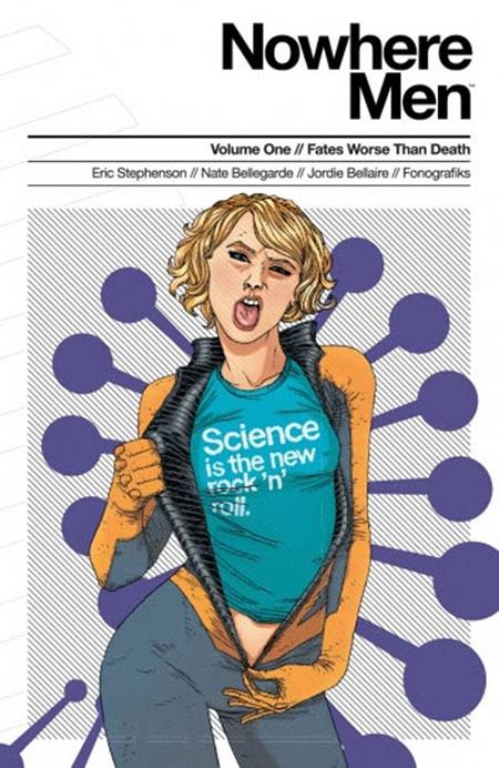 NOWHERE MEN TP VOL 01 FATES WORSE THAN DEATH (TEAL SHIRT) (Backorder, Allow 4-5 Weeks)