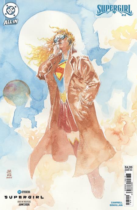 SUPERGIRL #14 CVR E JIM LEE SUPERGIRL MOVIE CARD STOCK VAR (THE REIGN OF THE SUPERBOYS) (10 Jun Release)
