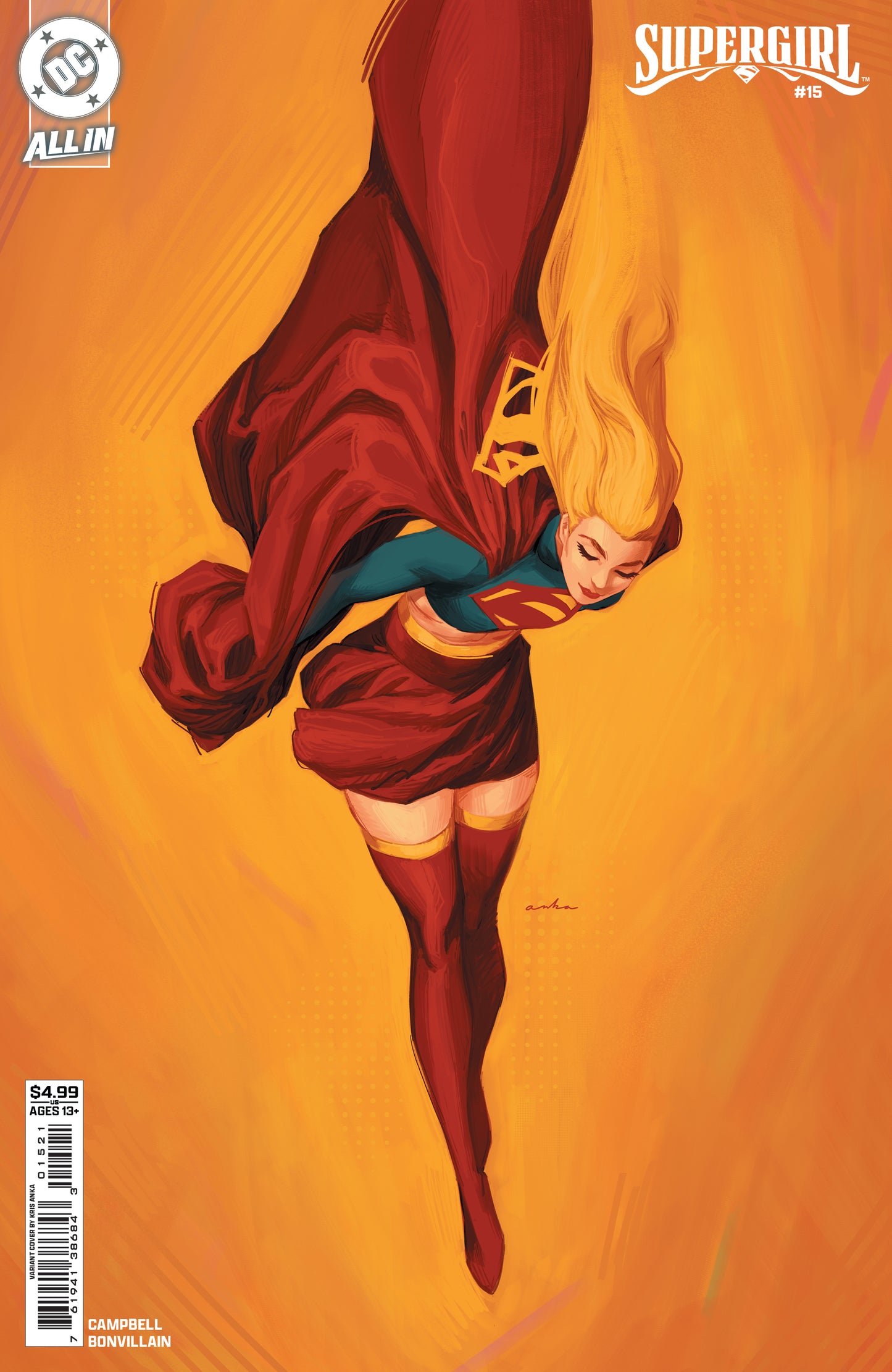 SUPERGIRL #15 CVR B KRIS ANKA CARD STOCK VAR (THE REIGN OF THE SUPERBOYS) (08 Jul Release)