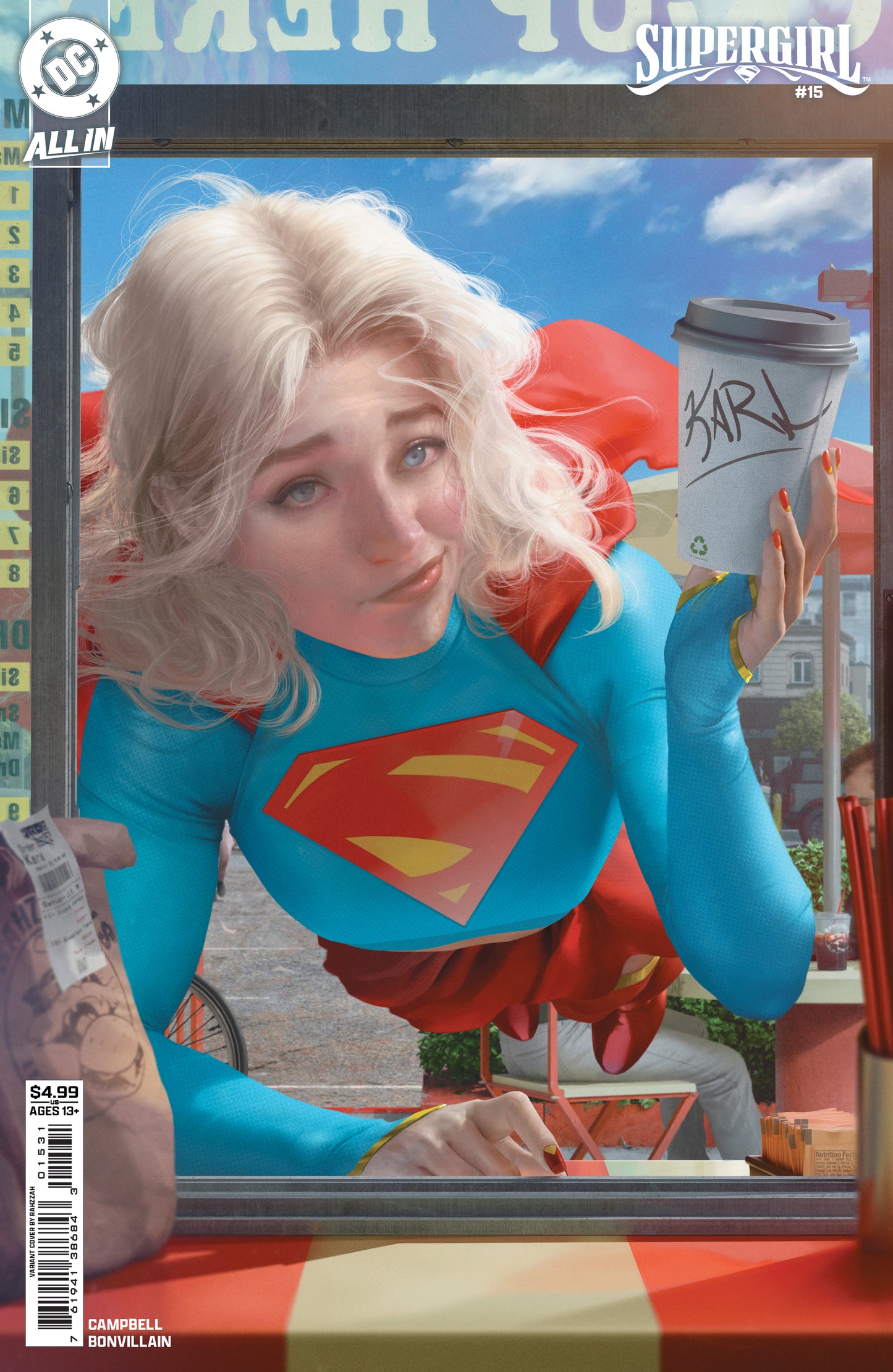 SUPERGIRL #15 CVR C RAHZZAH CARD STOCK VAR (THE REIGN OF THE SUPERBOYS) (08 Jul Release)