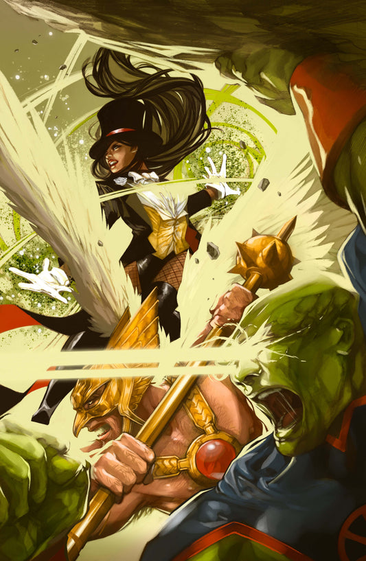 JUSTICE LEAGUE UNLIMITED #21 CVR E DON AGUILLO CARD STOCK VAR (22 Jul Release)