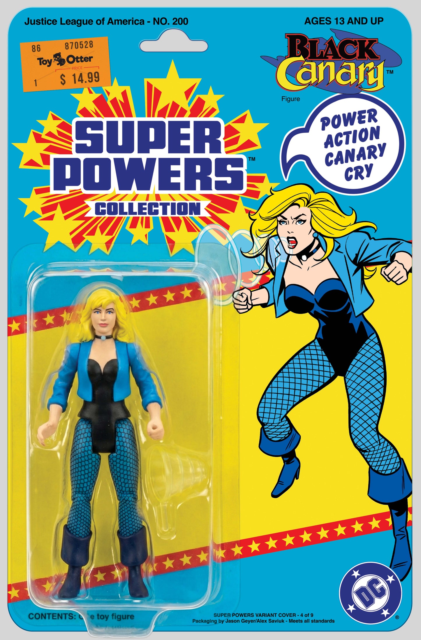 JUSTICE LEAGUE OF AMERICA #200 FACSIMILE EDITION CVR B JASON GEYER & ALEX SAVIUK BLACK CANARY SUPER POWERS ACTION FIGURE VAR (22 Jul Release)