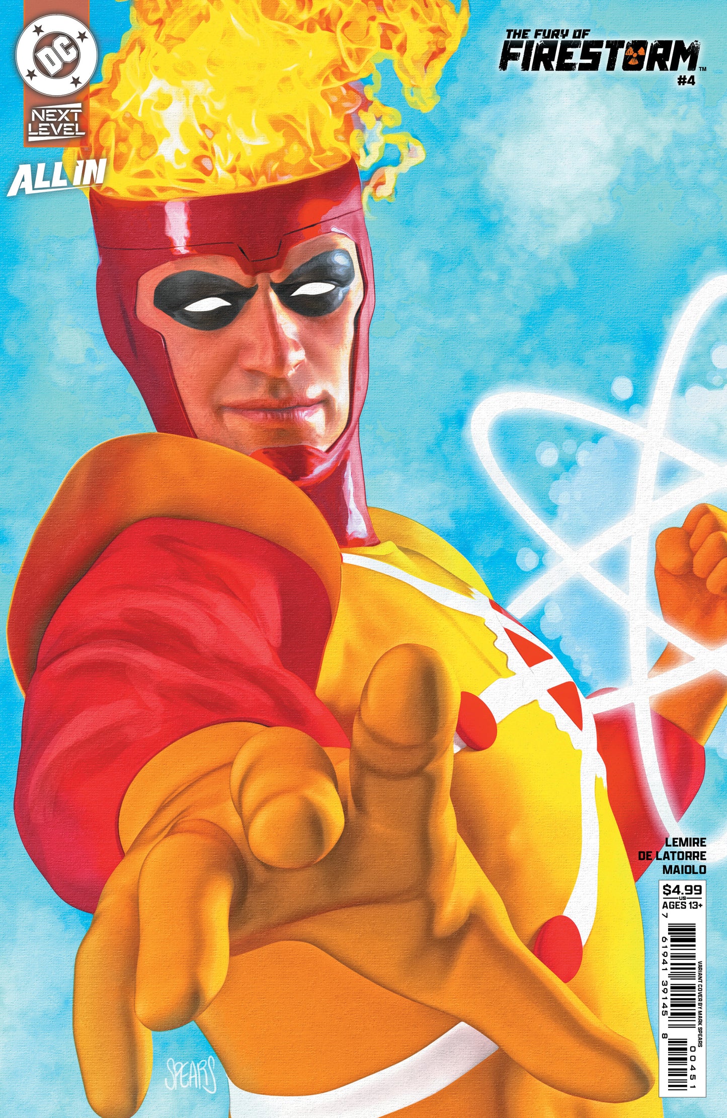 FURY OF FIRESTORM #4 (OF 8) CVR E MARK SPEARS CARD STOCK VAR (08 Jul Release)