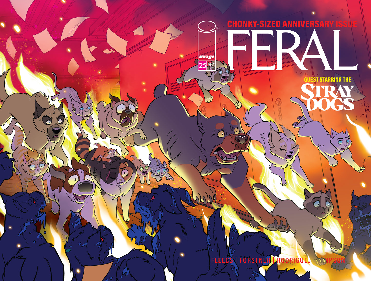 FERAL #25 CVR A TONY FLEECS & TRISH FORSTNER WRAPAROUND (29 Jul Release)
