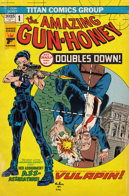 GUN HONEY DOUBLES DOWN #2 (OF 4) CVR G NUNO PEREIRA HOMAGE VAR (MR) (22 Jul Release)