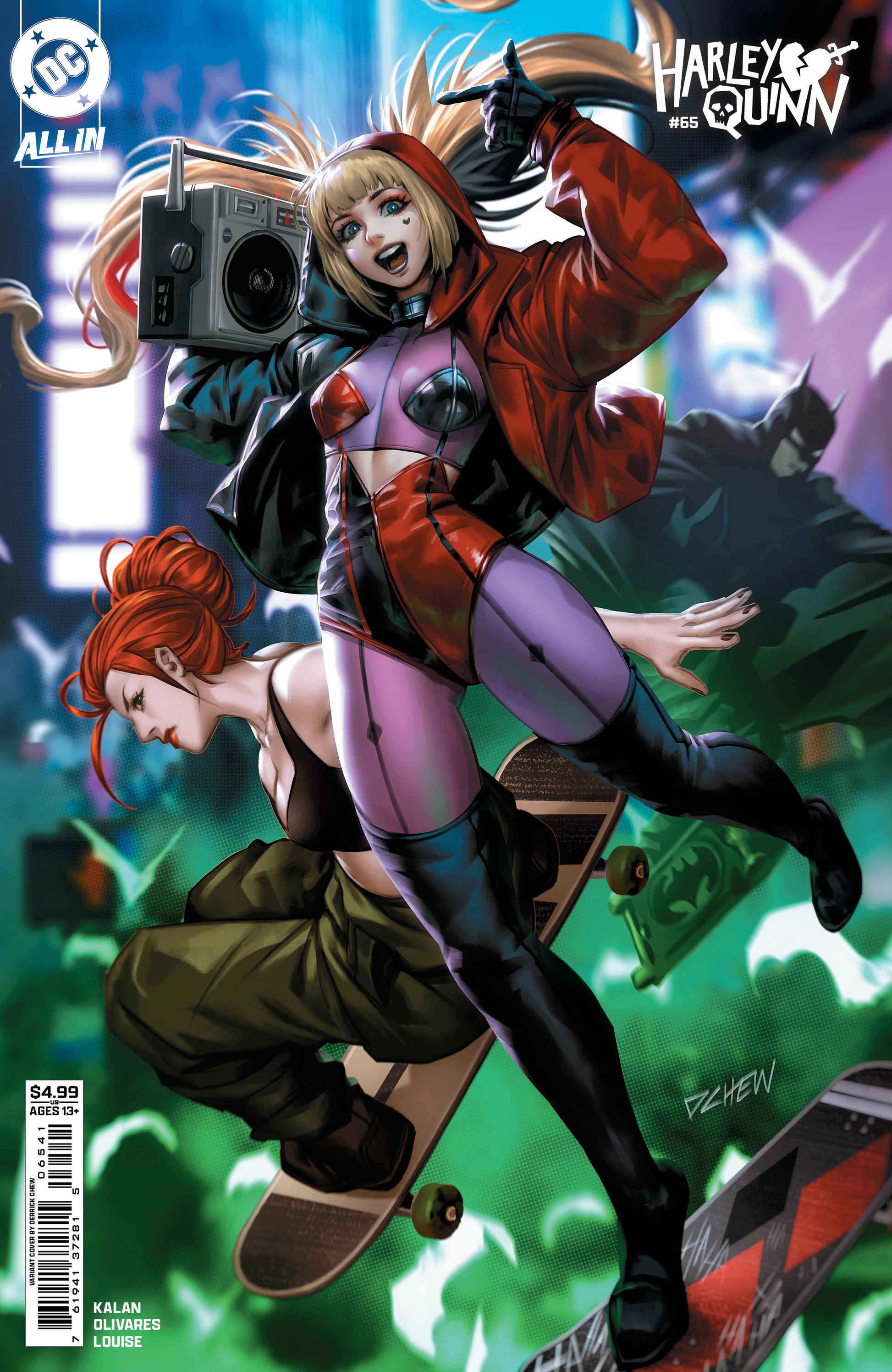 HARLEY QUINN #65 CVR D DERRICK CHEW CARD STOCK VAR | DC COMICS | Comicbookeroo