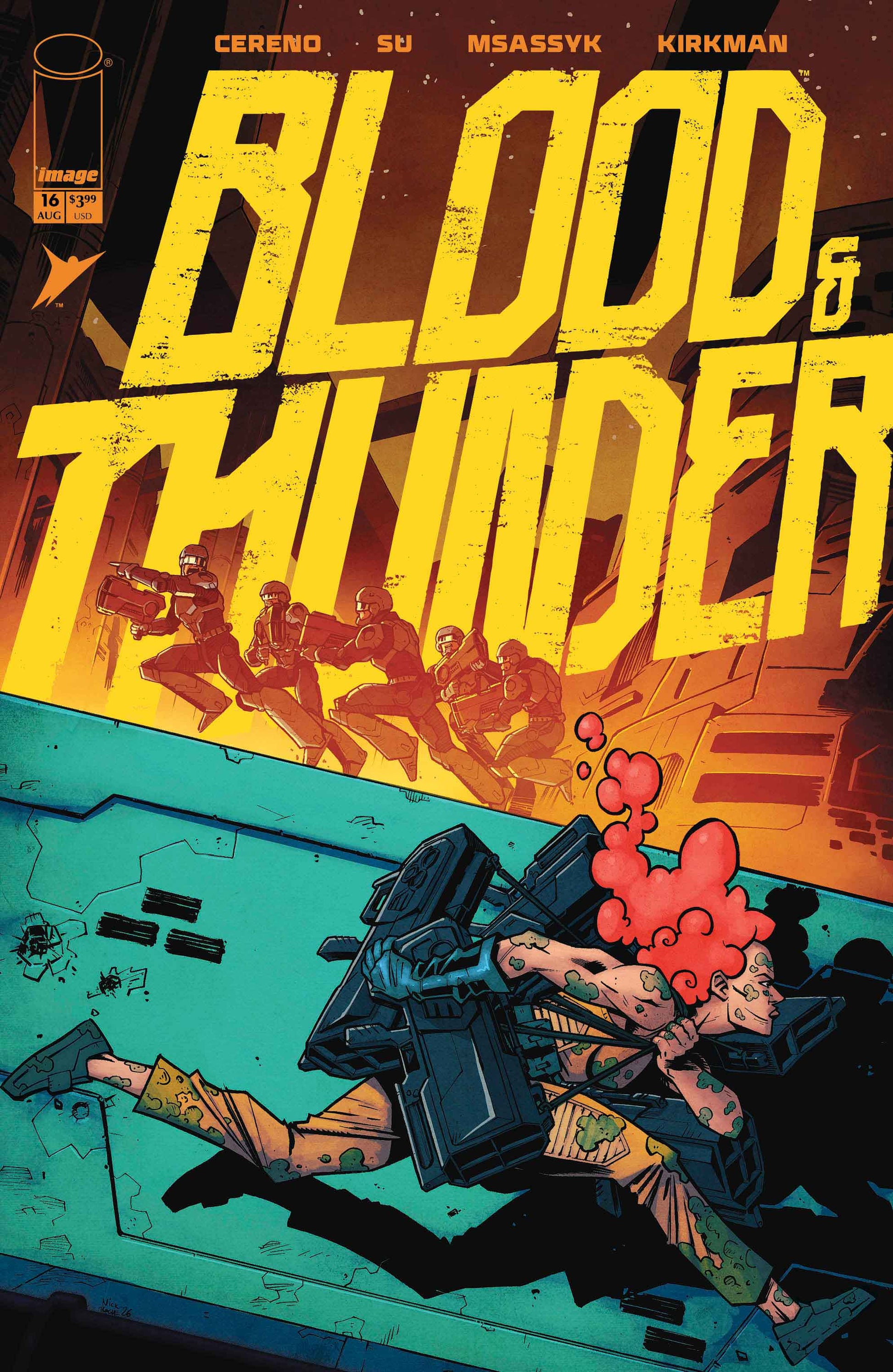 BLOOD & THUNDER #16 CVR B NICK ROCHE & JOSH BURCHAM VAR (MR) | IMAGE COMICS | Comicbookeroo