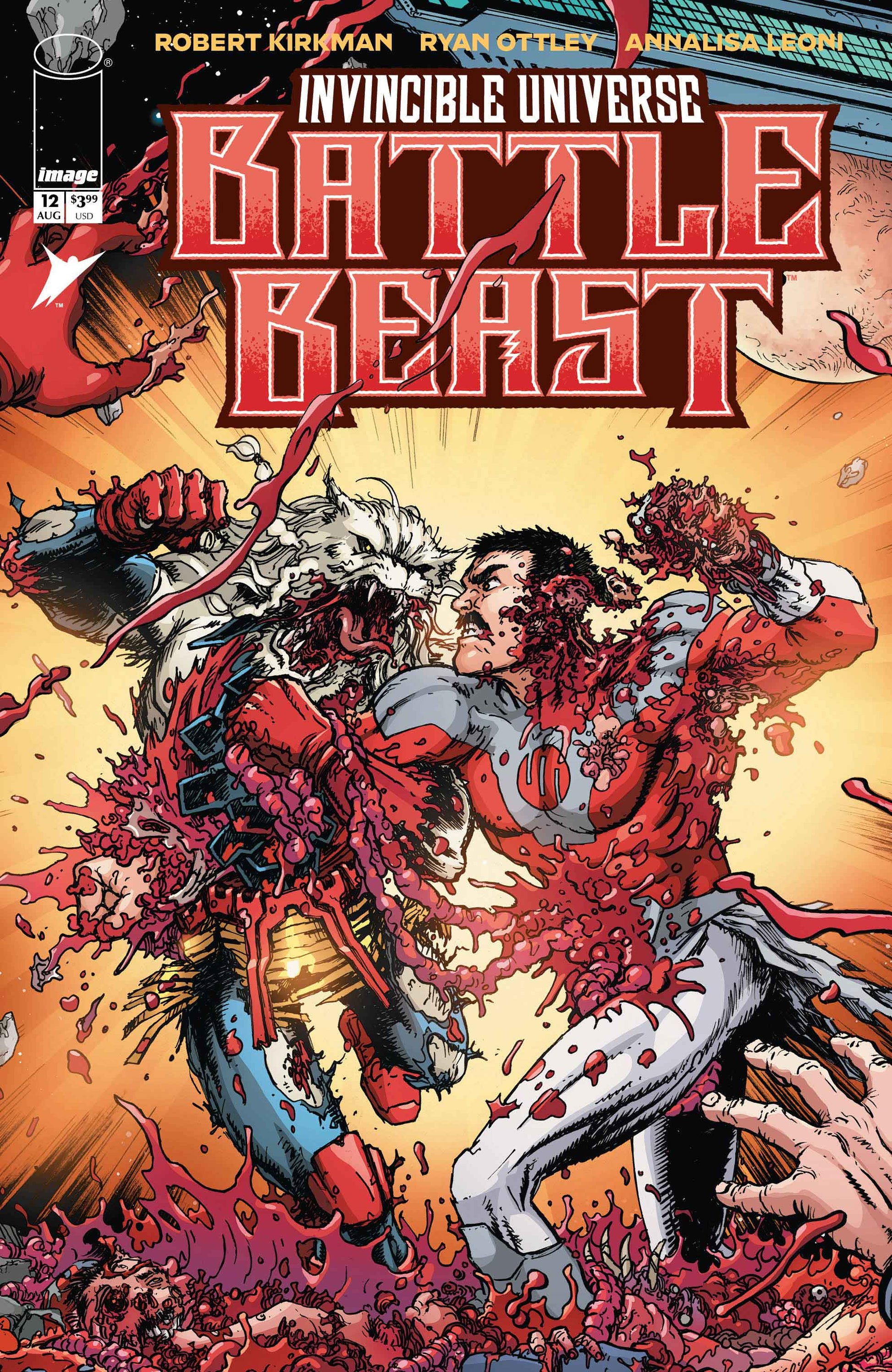 INVINCIBLE UNIVERSE BATTLE BEAST #12 CVR C INC 1:10 CHRIS BURNHAM & BRIAN REBER CONNECTING VAR | IMAGE COMICS | Comicbookeroo