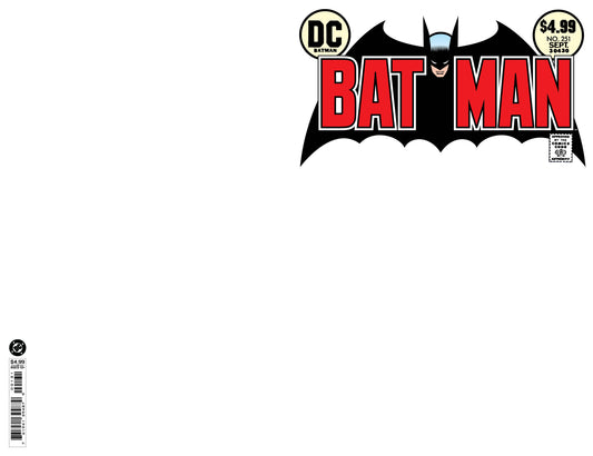 BATMAN #251 FACSIMILE EDITION CVR B BLANK CARD STOCK VAR | DC COMICS | Comicbookeroo