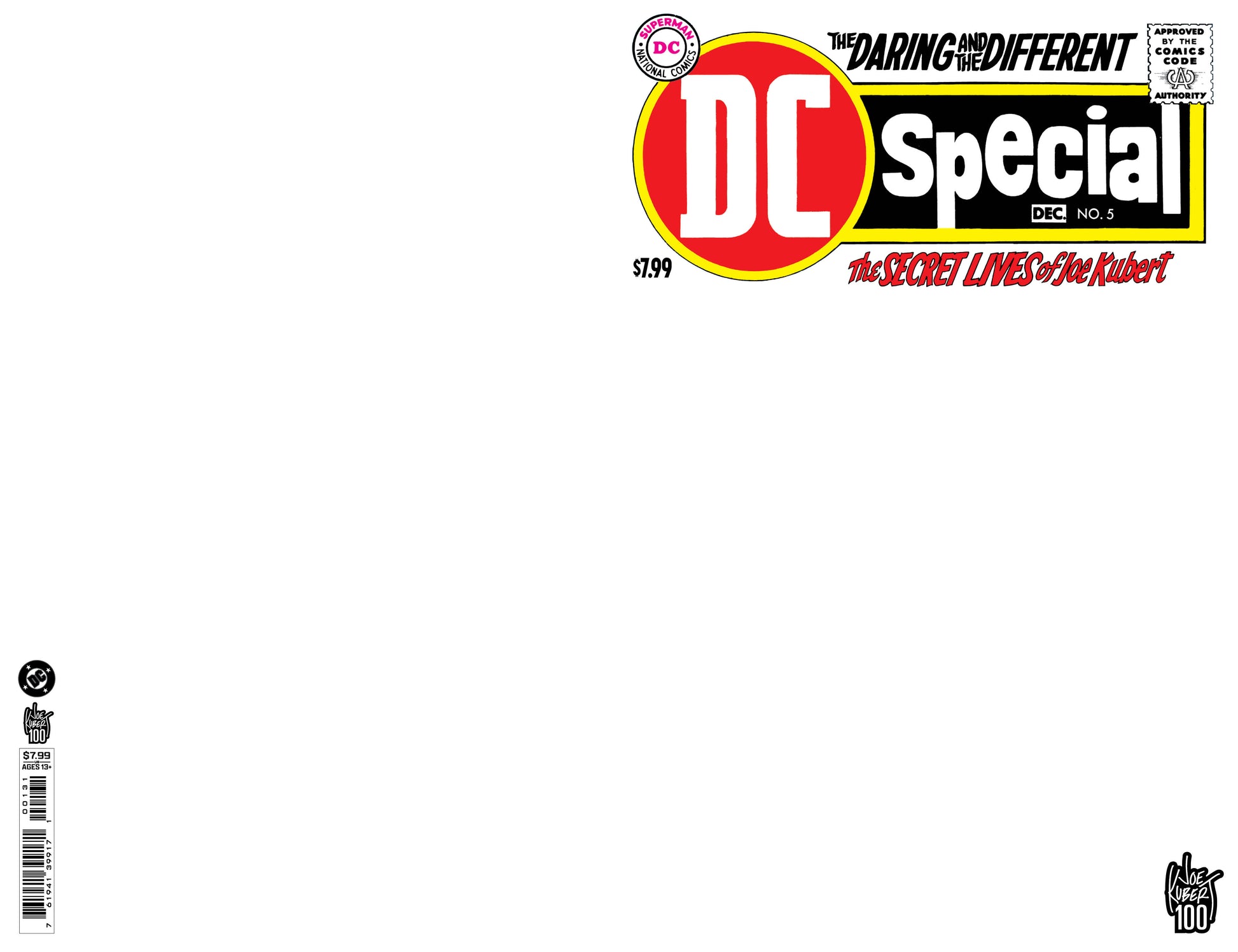 DC SPECIAL #5 FACSIMILE EDITION CVR C BLANK CARD STOCK VAR | DC COMICS | Comicbookeroo
