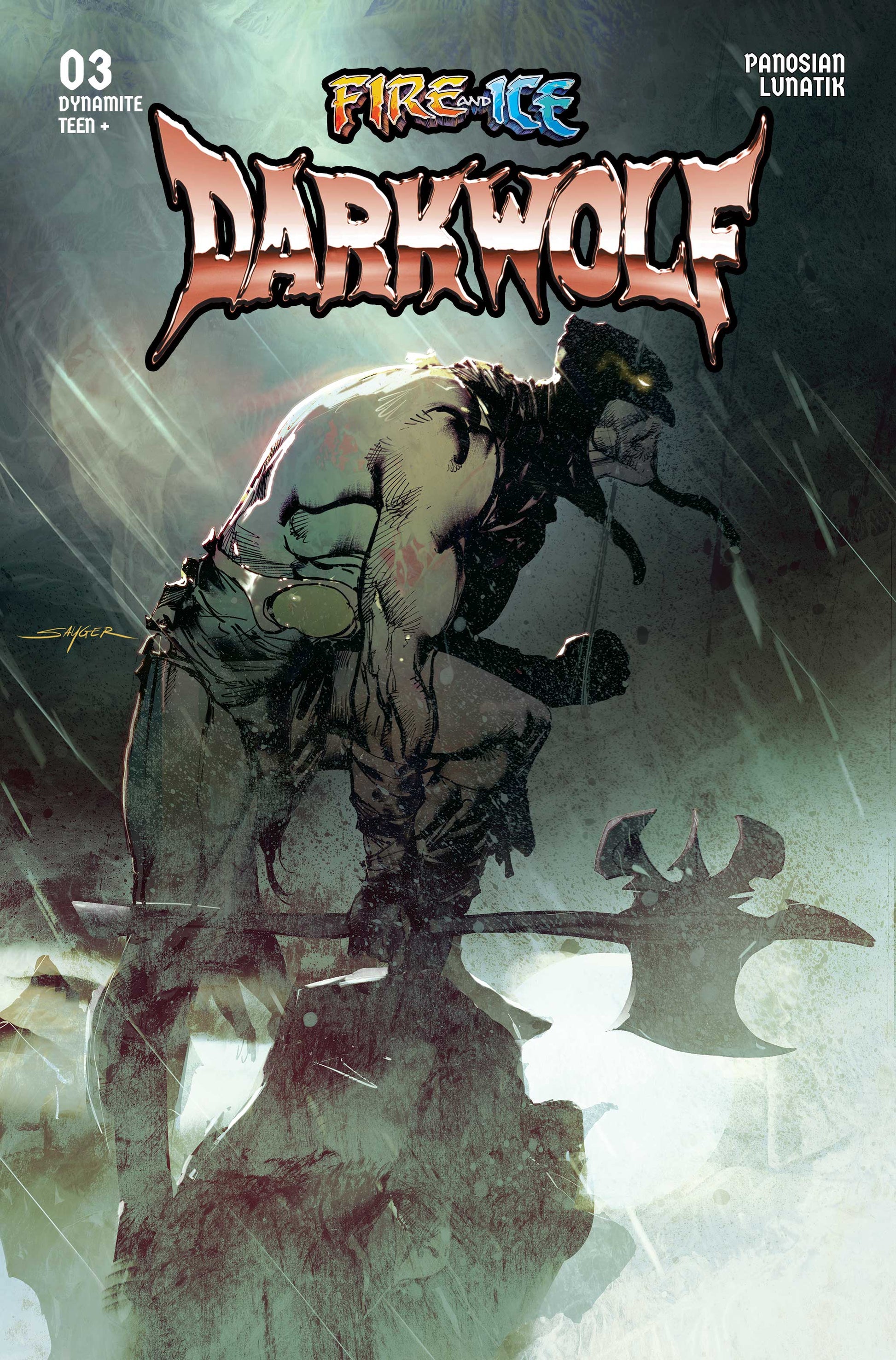 FIRE AND ICE DARKWOLF #3 CVR D STUART SAYGER VAR