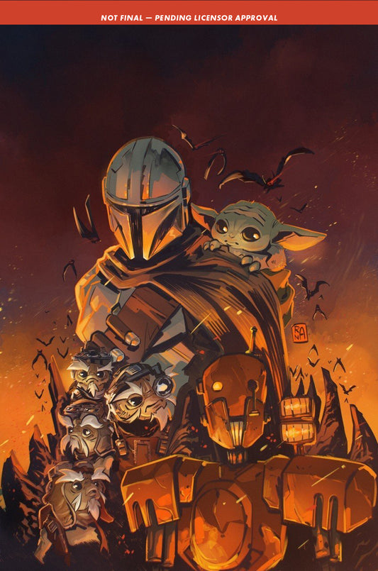 STAR WARS THE MANDALORIAN AND GROGU NIGHTMARE ON NEVARRO (ONE SHOT) CVR B ALESSANDRO RENALDI VAR | MAD CAVE STUDIOS | Comicbookeroo