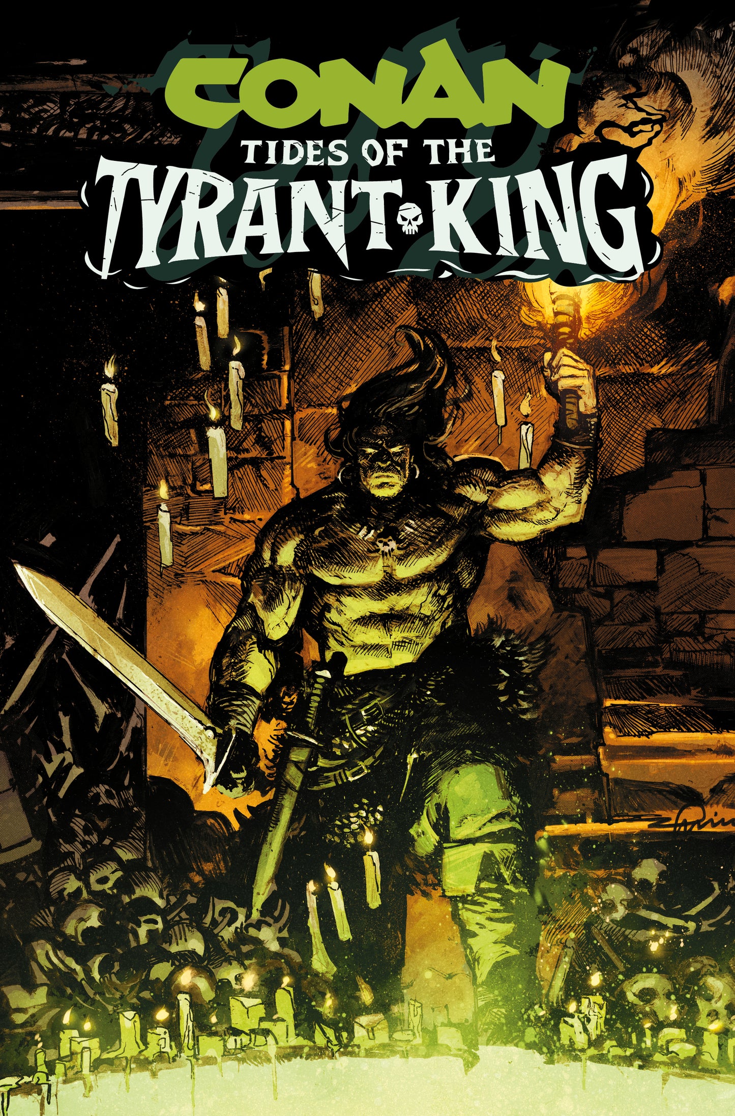 CONAN THE BARBARIAN TIDES OF THE TYRANT KING #1 (OF 4) CVR C GERARDO ZAFFINO VAR (MR) | TITAN COMICS | Comicbookeroo