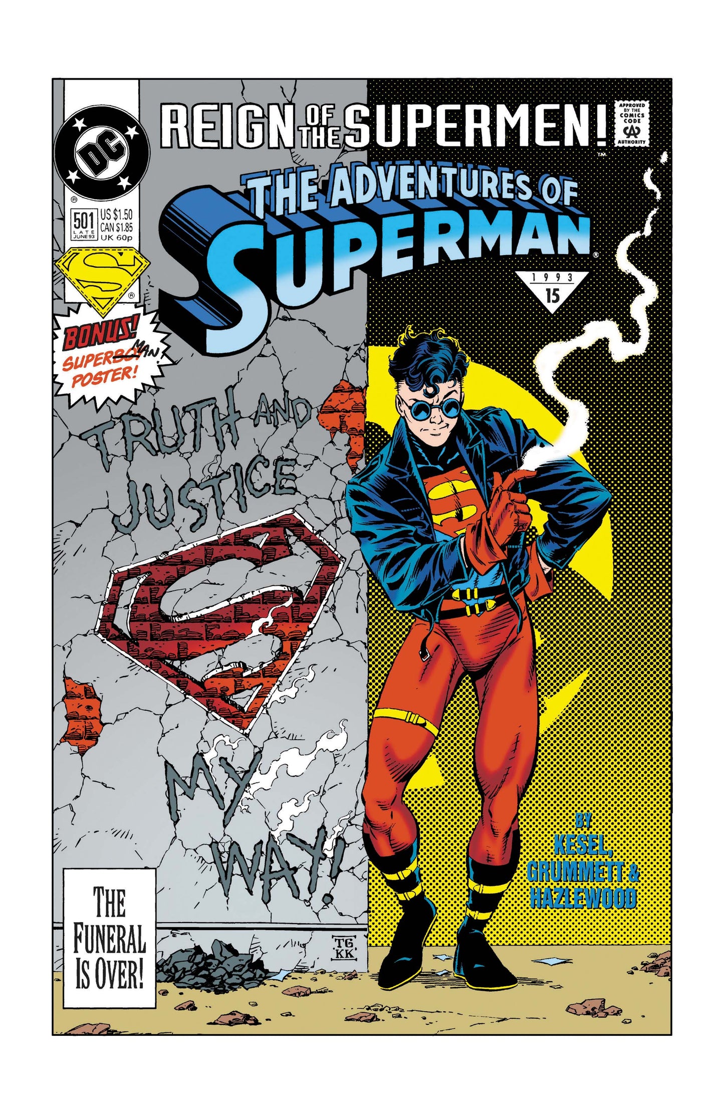 ADVENTURES OF SUPERMAN #501 FACSIMILE EDITION CVR A TOM GRUMMETT