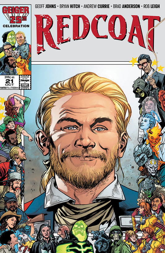 REDCOAT #21 CVR B BRYAN HITCH & BRAD ANDERSON GEIGER #25 ANNIVERSARY VAR