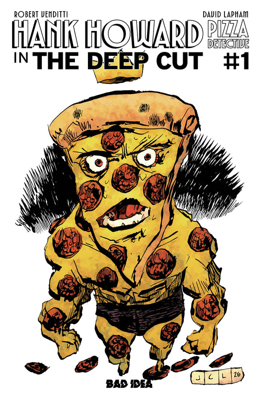 HANK HOWARD PIZZA DETECTIVE THE DEEP CUT #1 (ONE SHOT) CVR C PIZZA BY JESSE LONERGAN VAR | BAD IDEA | Comicbookeroo