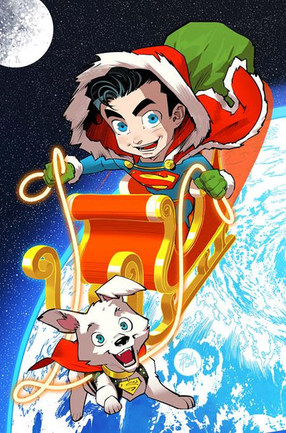 SUPERMAN #45 CVR F DAN MORA HOLIDAY CARD STOCK VAR | DC COMICS | Comicbookeroo