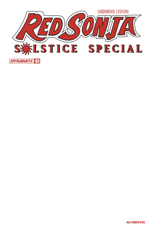 RED SONJA SOLSTICE SPECIAL #1
