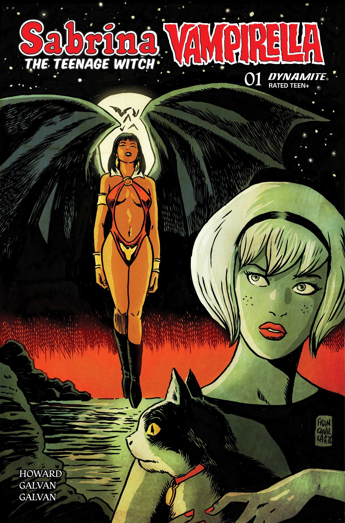 SABRINA THE TEENAGE WITCH VAMPIRELLA #1 CVR B FRANCESCO FRANCAVILLA VAR