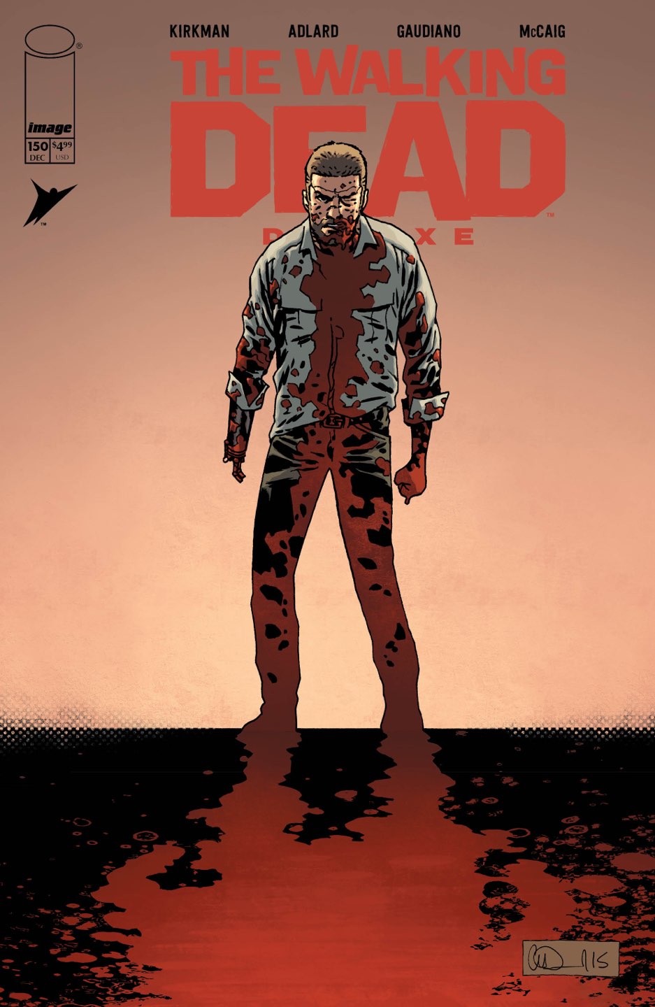 WALKING DEAD DLX #150 CVR B CHARLIE ADLARD & DAVE MCCAIG VAR