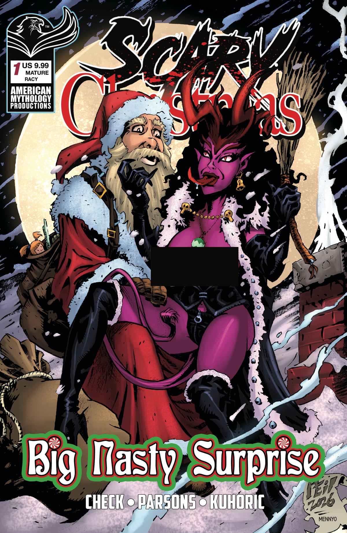 SCARY CHRISTMAS BIG NASTY SURPRISE #1 CVR C NEIL VOKES RACY VAR