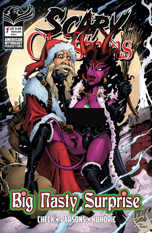 SCARY CHRISTMAS BIG NASTY SURPRISE #1 CVR C NEIL VOKES RACY VAR