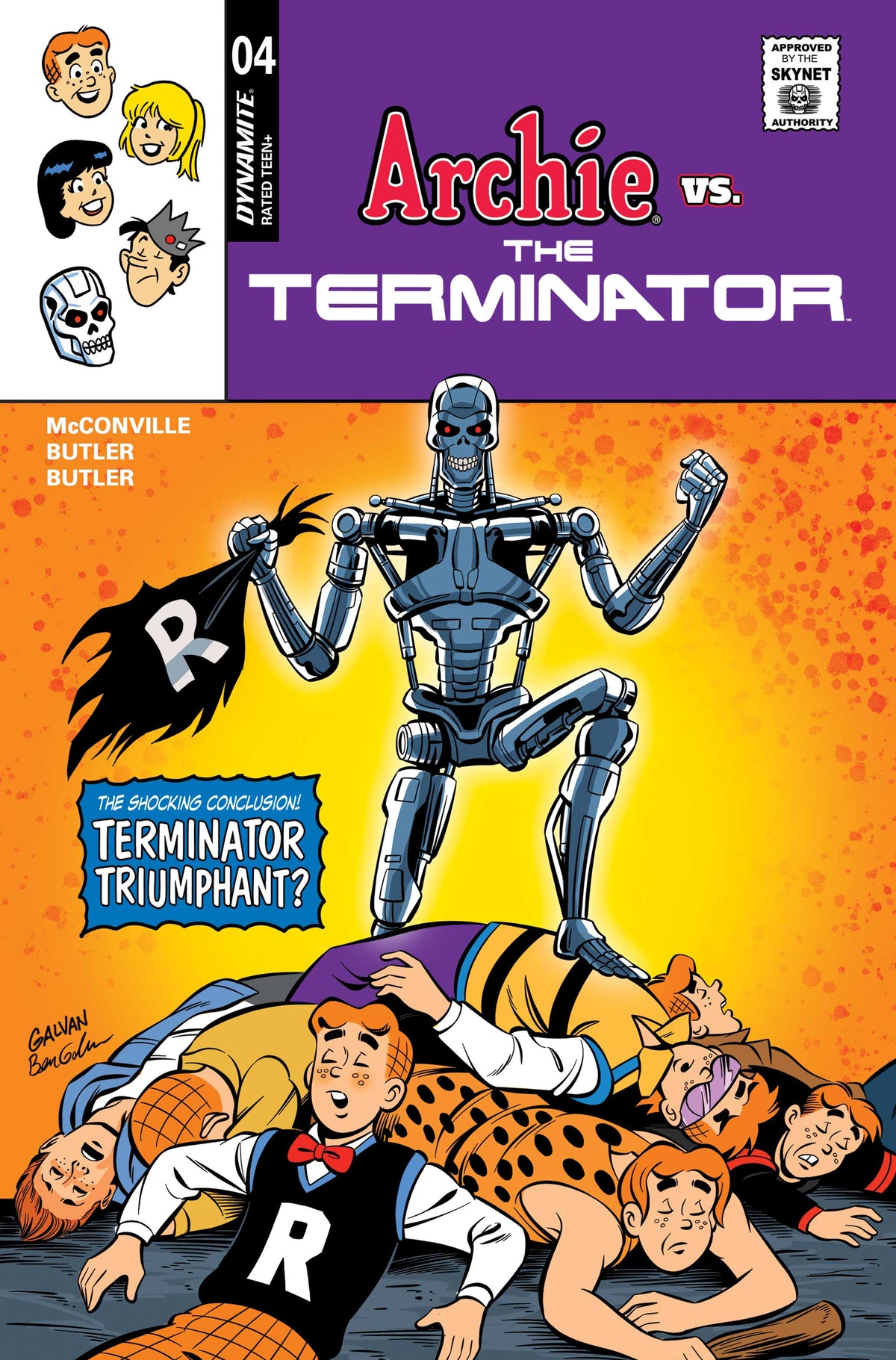 ARCHIE VS THE TERMINATOR #4 CVR D BILL GALVAN VAR