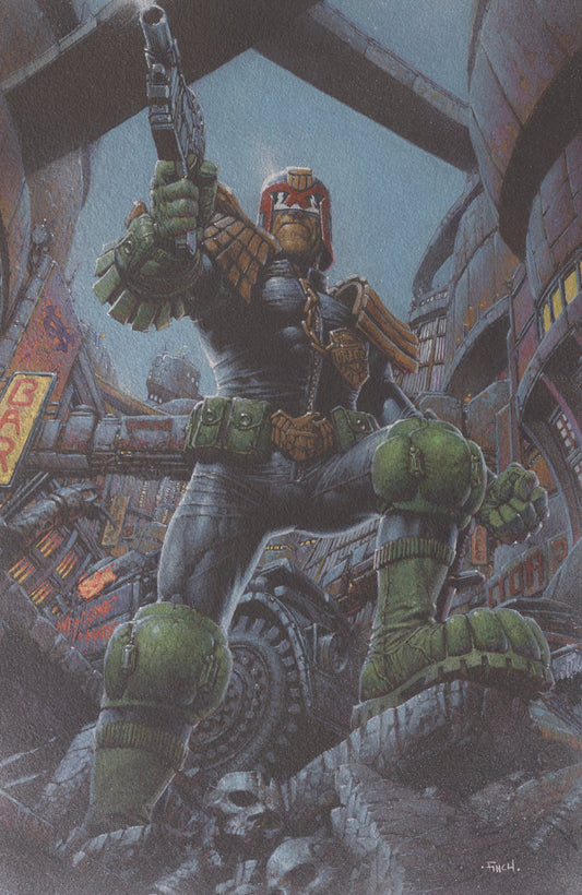 JUDGE DREDD/BIKER MICE FROM MARS #1 COVER F DAVID FINCH FOIL VAR