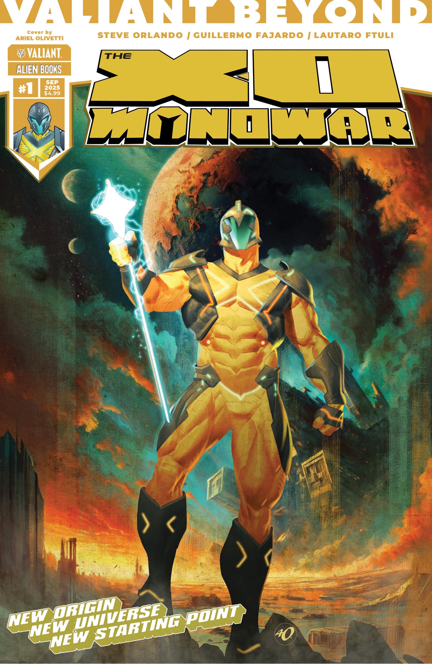 VALIANT BEYOND X-O MANOWAR #1 (OF 4) (OF 4) CVR A OLIVETTI (Backorder, Allow 4-5 Weeks)