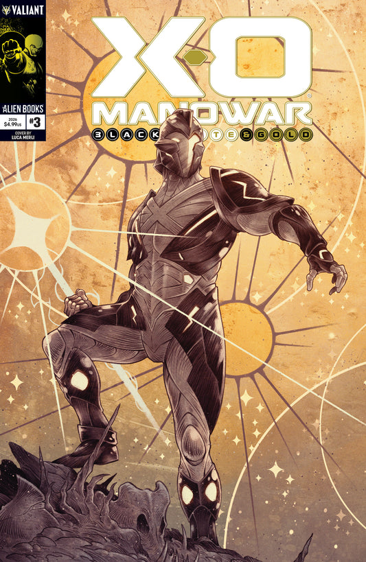 X-O MANOWAR BLACK, WHITE & GOLD #3 COVER A (MERLI) | IDW PUBLISHING | Comicbookeroo