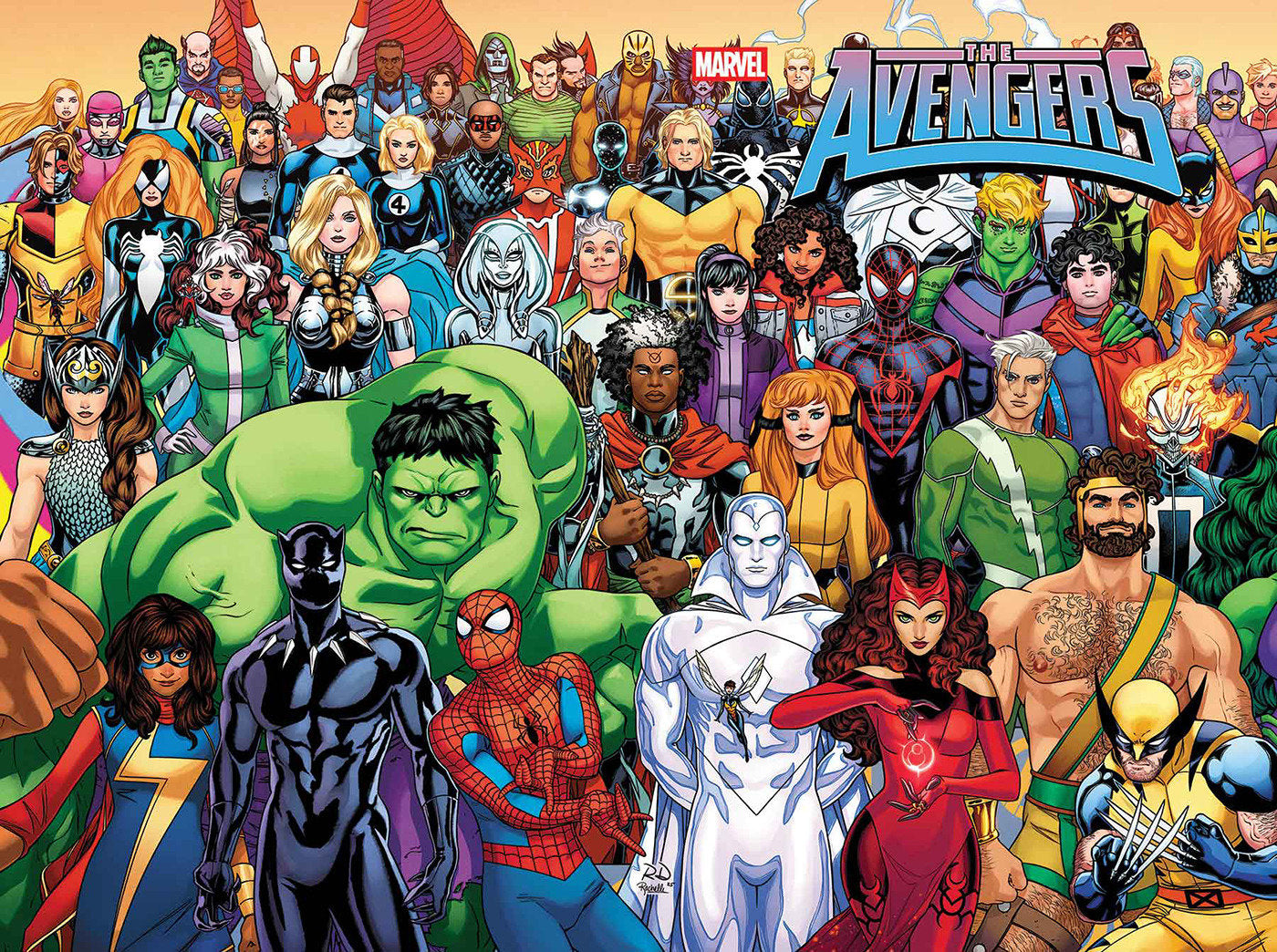 AVENGERS (2023) #34 800TH ISSUE WRAPAROUND COVER (Backorder, Allow 4-5 Weeks)