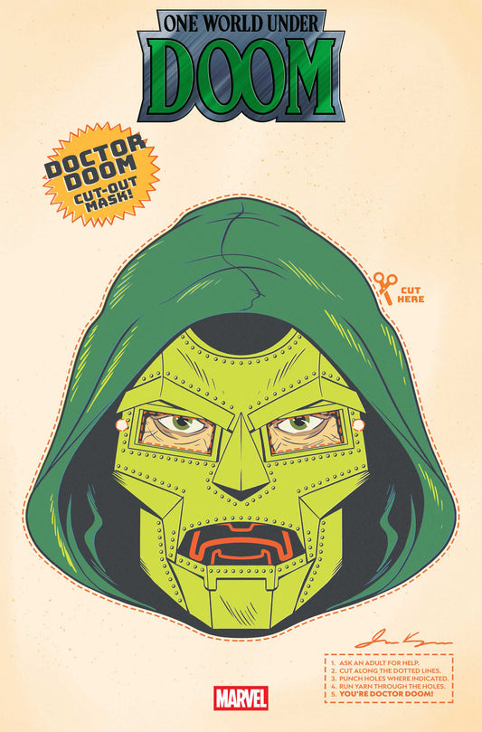 ONE WORLD UNDER DOOM #7 (OF 9) (OF 9) RETRO HALLOWEEN MASK VAR (Backorder, Allow 4-5 Weeks)